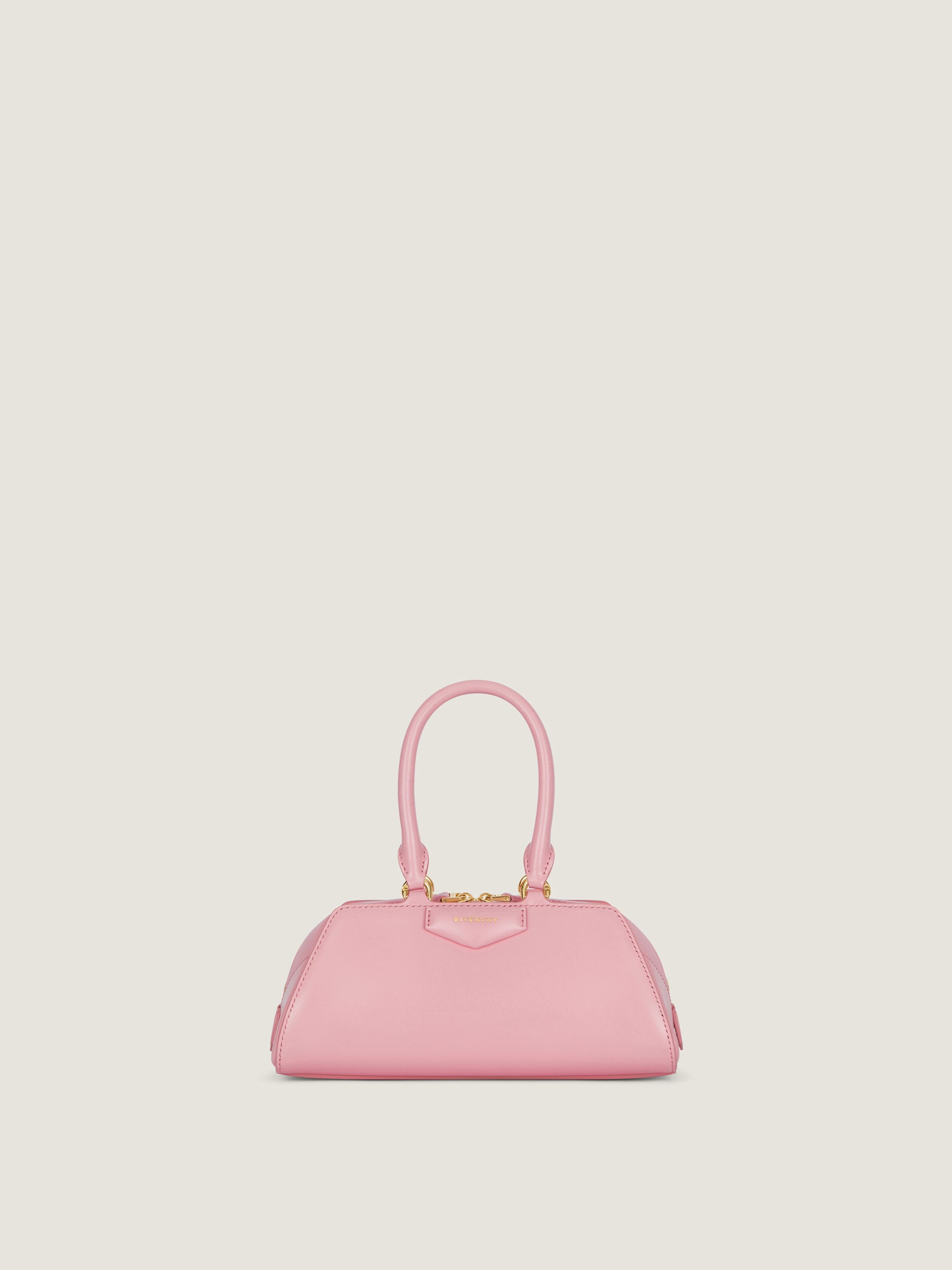 Mini Antigona East-West bag in Box leather